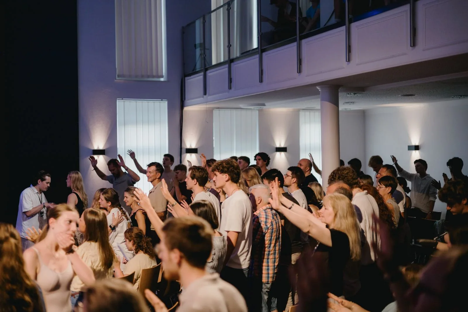 Unsere Gemeinde beim gemeinsamen Gottesdienst